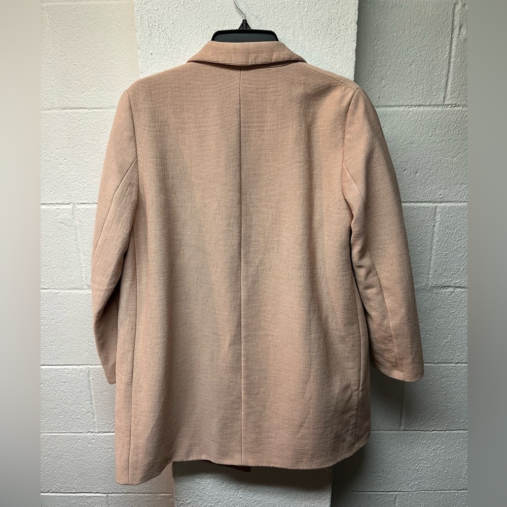 Women's Tan, pink tint Blazer Coat. L - Picture 4 of 4